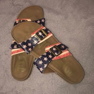 Target Brand - Red, White, & Blue Sandals
